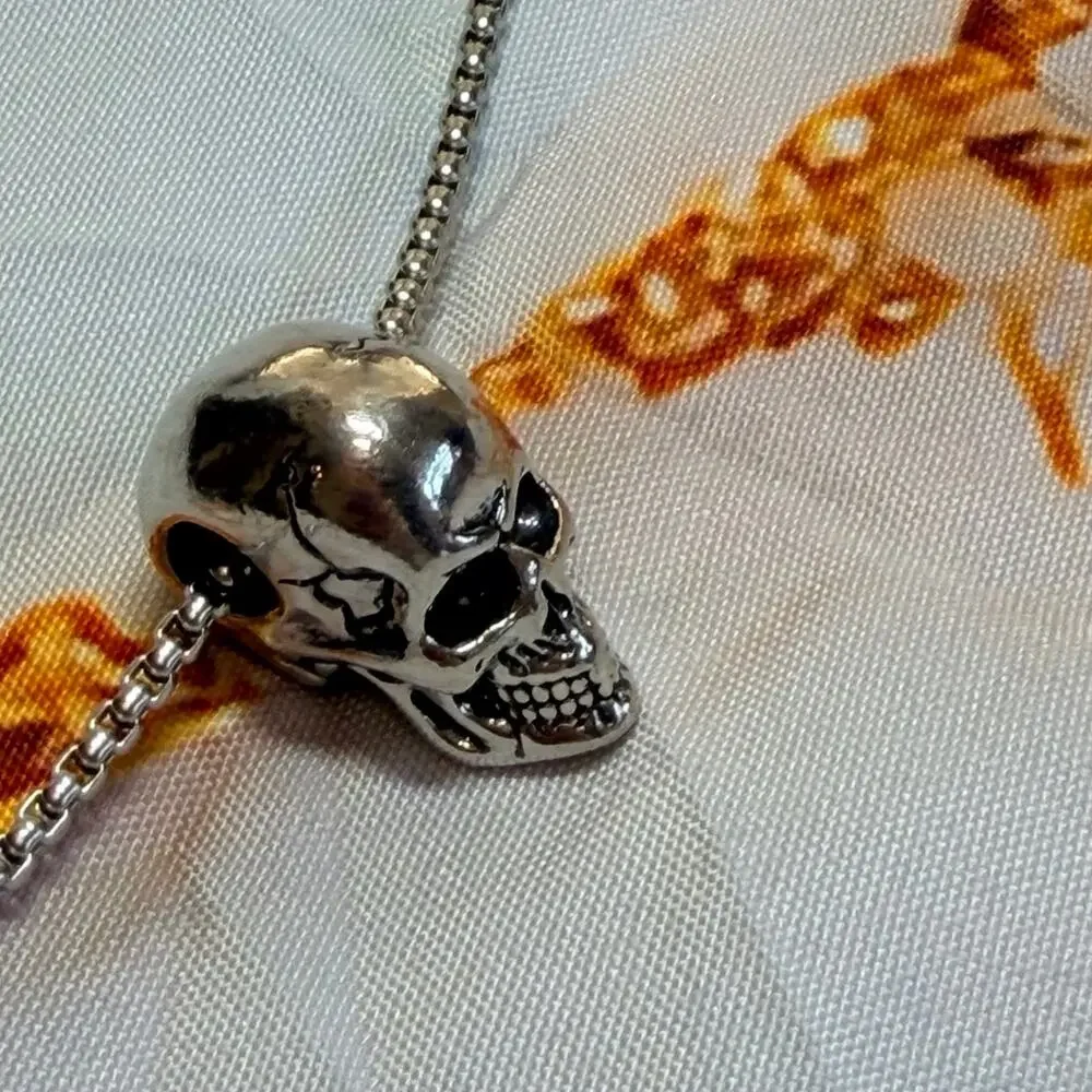 Skull Pendant Necklace for Men NWOT!